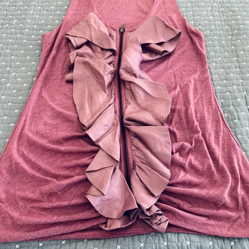 Pure Sugar Ruffle & Zipper Front Tank - Picture 8 of 8